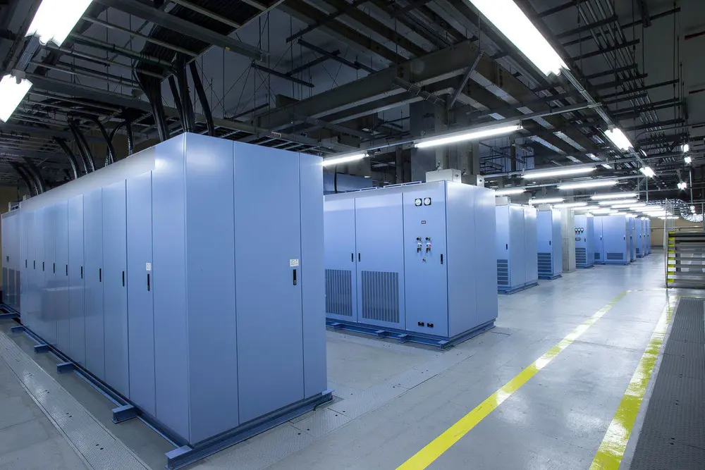 Restored industrial UPS installation